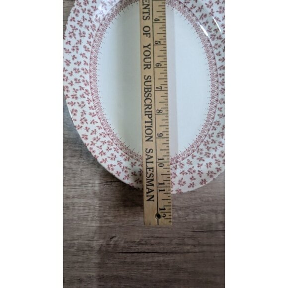 Vintage English Ironstone Tableware "Provence Red" Oval Platter 11.5" x 9" " - Picture 5 of 6